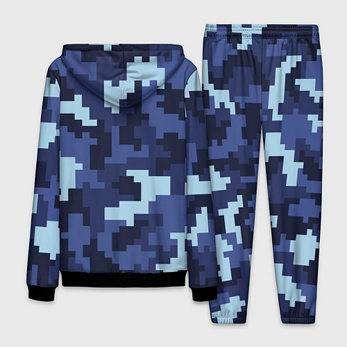 Мужской костюм Пиксельный камуфляж текстура / 3D-Черный – фото 2