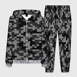 Мужской костюм Камуфляжные пиксели блэк
