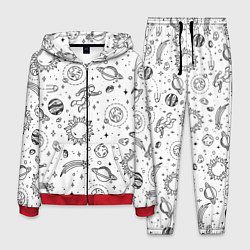 Костюм мужской Космически, цвет: 3D-красный