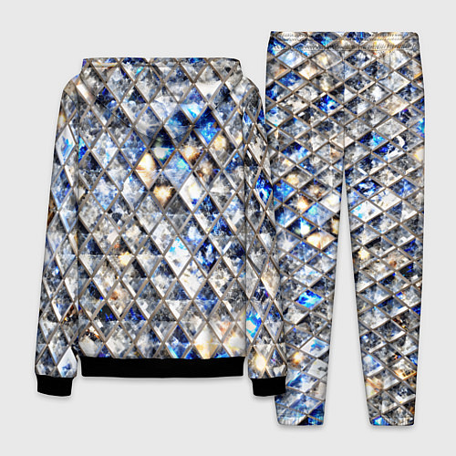 Мужской костюм Хрустальные кристаллы - бриллиантовый блеск / 3D-Черный – фото 2