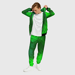 Костюм мужской Volkswagen - green gradient вертикально, цвет: 3D-черный — фото 2