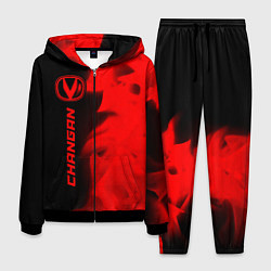 Костюм мужской Changan - red gradient по-вертикали, цвет: 3D-черный