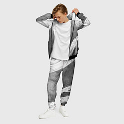 Костюм мужской Inter - grey gradient вертикально, цвет: 3D-черный — фото 2