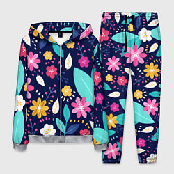 Мужской костюм Абстракция цветочный фон