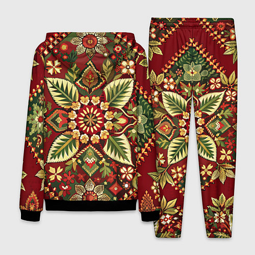 Мужской костюм Русские классические узоры и орнамент / 3D-Черный – фото 2