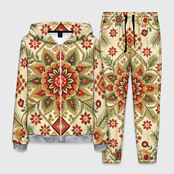 Мужской костюм Стиль советского ковра узоры и орнамент