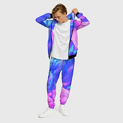 Костюм мужской Неоновая текстура абстракция, цвет: 3D-черный — фото 2