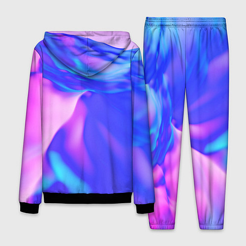 Мужской костюм Неоновая текстура абстракция / 3D-Черный – фото 2