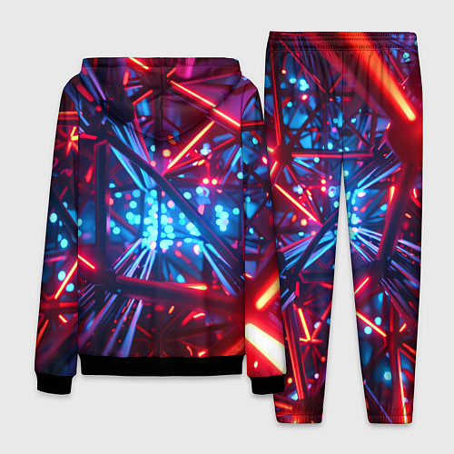 Мужской костюм Неоновые трубки / 3D-Черный – фото 2