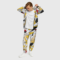Костюм мужской Абстракция поп-арт геометрия, цвет: 3D-черный — фото 2