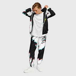 Костюм мужской Герб глитч краски, цвет: 3D-белый — фото 2