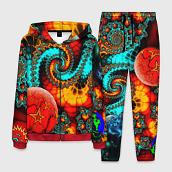 Мужской костюм Фрактальный узор из фигур