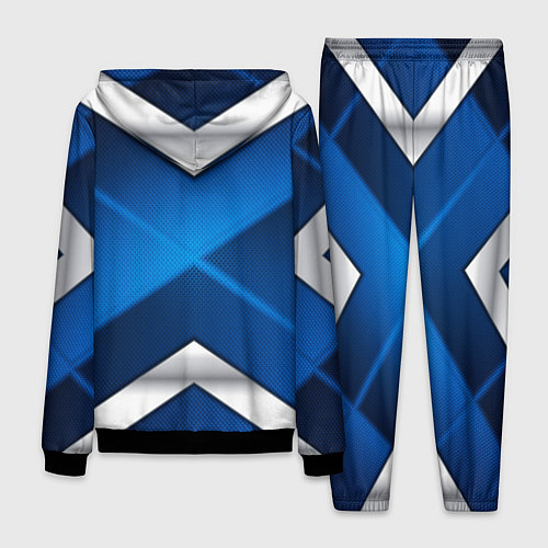 Мужской костюм BMW metalic blue abstract / 3D-Черный – фото 2