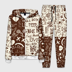 Костюм мужской Lil peep retro pattern, цвет: 3D-белый