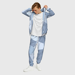 Костюм мужской Стальной голубой крупная мозаика, цвет: 3D-меланж — фото 2