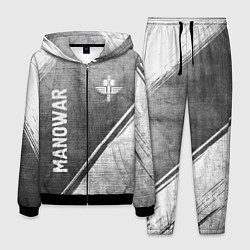 Костюм мужской Manowar - grey gradient вертикально, цвет: 3D-черный