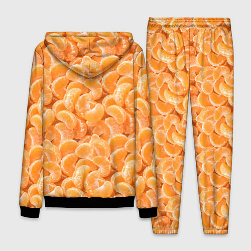 Мужской костюм Паттерн дольки мандарин / 3D-Черный – фото 2