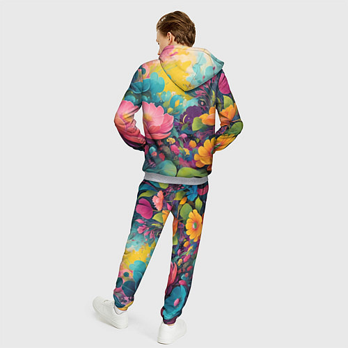 Мужской костюм Лето красочные цветы / 3D-Меланж – фото 4