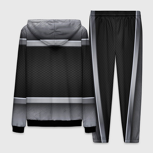 Мужской костюм Audi metal texture / 3D-Черный – фото 2