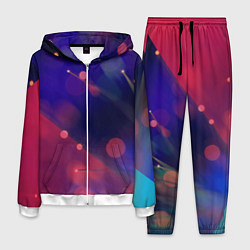 Костюм мужской Абстракция - брызги, цвет: 3D-белый