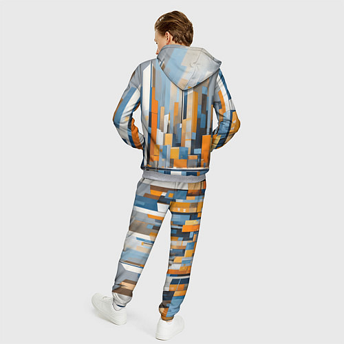 Мужской костюм Архитектура город живопись / 3D-Меланж – фото 4