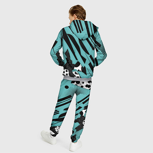 Мужской костюм Спорт динамика скорость / 3D-Меланж – фото 4