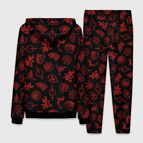 Мужской костюм Houses logo pattern Game of Thrones / 3D-Черный – фото 2