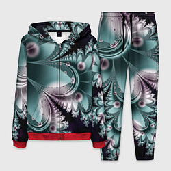 Костюм мужской Фракталы узорный стиль, цвет: 3D-красный