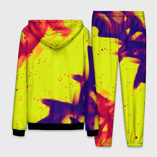 Мужской костюм Serious Sam flame yellow / 3D-Черный – фото 2