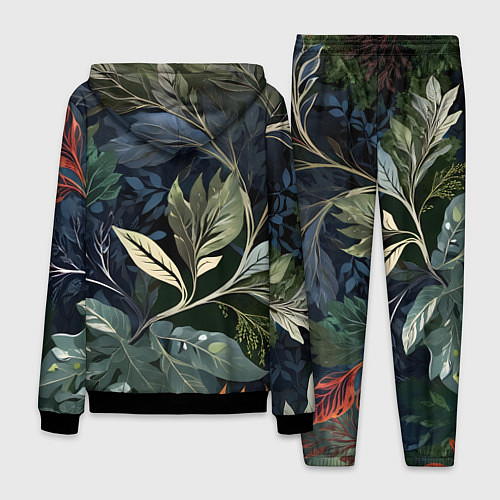 Мужской костюм Объемные листья / 3D-Черный – фото 2