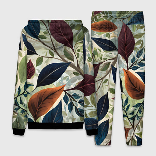 Мужской костюм Листья искусство / 3D-Черный – фото 2