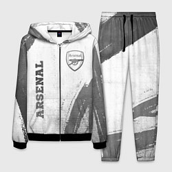 Костюм мужской Arsenal - white gradient вертикально, цвет: 3D-черный