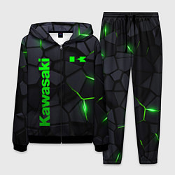 Костюм мужской Kawasaki - плиты с эффектом свечения, цвет: 3D-черный