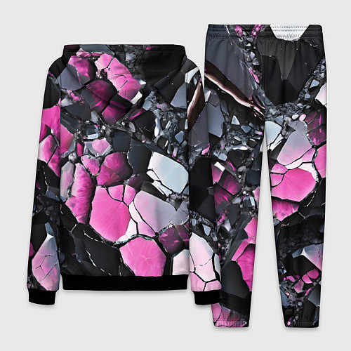 Мужской костюм Чёрно-розовый камень / 3D-Черный – фото 2