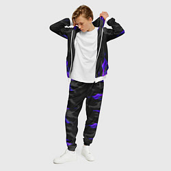 Костюм мужской Неоновый огонь и дым, цвет: 3D-белый — фото 2