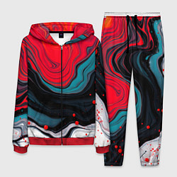 Мужской костюм Абстракция эбру