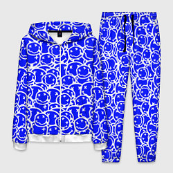 Костюм мужской Nirvana logo blue, цвет: 3D-белый