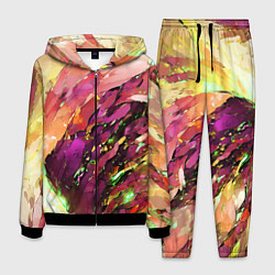 Мужской костюм Красно-жёлтая абстракция