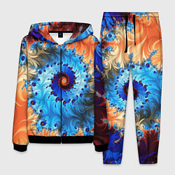 Костюм мужской Оптические узоры текстура, цвет: 3D-черный