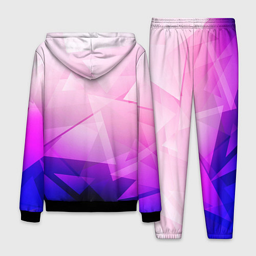 Мужской костюм Неоновая геометрия осколки / 3D-Черный – фото 2