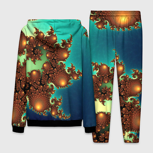 Мужской костюм Психоделика абстракция / 3D-Черный – фото 2