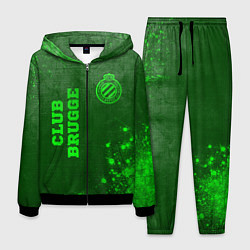 Костюм мужской Club Brugge - green gradient вертикально, цвет: 3D-черный