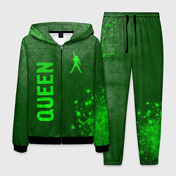 Костюм мужской Queen - green gradient вертикально, цвет: 3D-черный