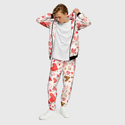 Костюм мужской Любовный паттерн, цвет: 3D-черный — фото 2