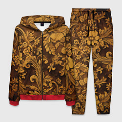 Костюм мужской Рубленный узор, цвет: 3D-красный