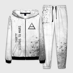 Костюм мужской Thirty Seconds to Mars - white gradient вертикальн, цвет: 3D-черный