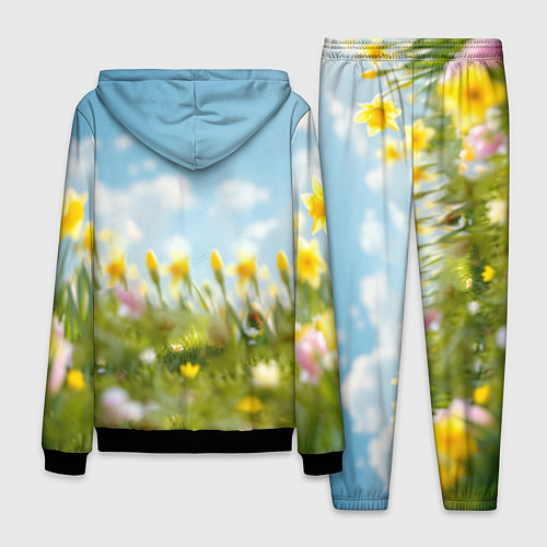 Мужской костюм Кролик и цыпленок встречают Пасху / 3D-Черный – фото 2