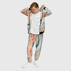 Костюм мужской Персиковые волны, цвет: 3D-черный — фото 2