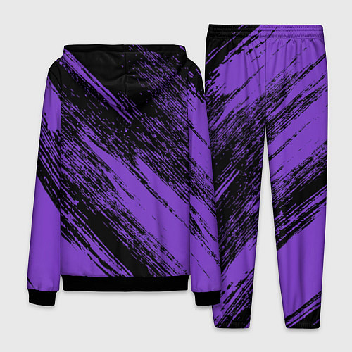 Мужской костюм The color is purple and black / 3D-Черный – фото 2