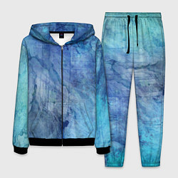 Мужской костюм Абстракция - blue stone